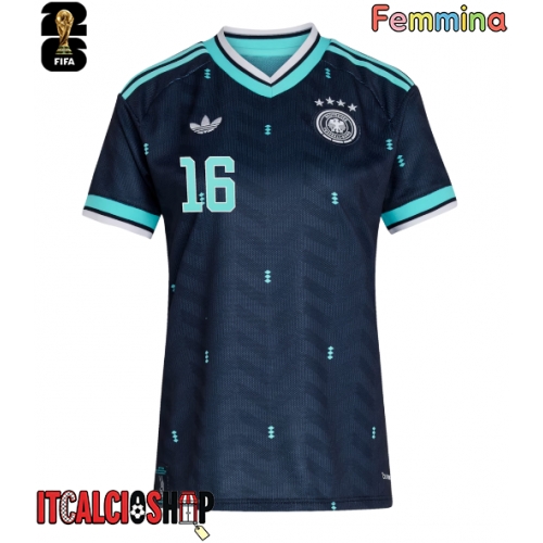 Germania Angelo Stiller #16 Seconda Maglia Femmina Mondiali 2026 Manica Corta